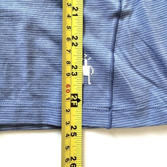 SmartWool Women’s Merino 150 Wool Base Layer Shirt Long Slv Striped Blue - Picture 4 of 9